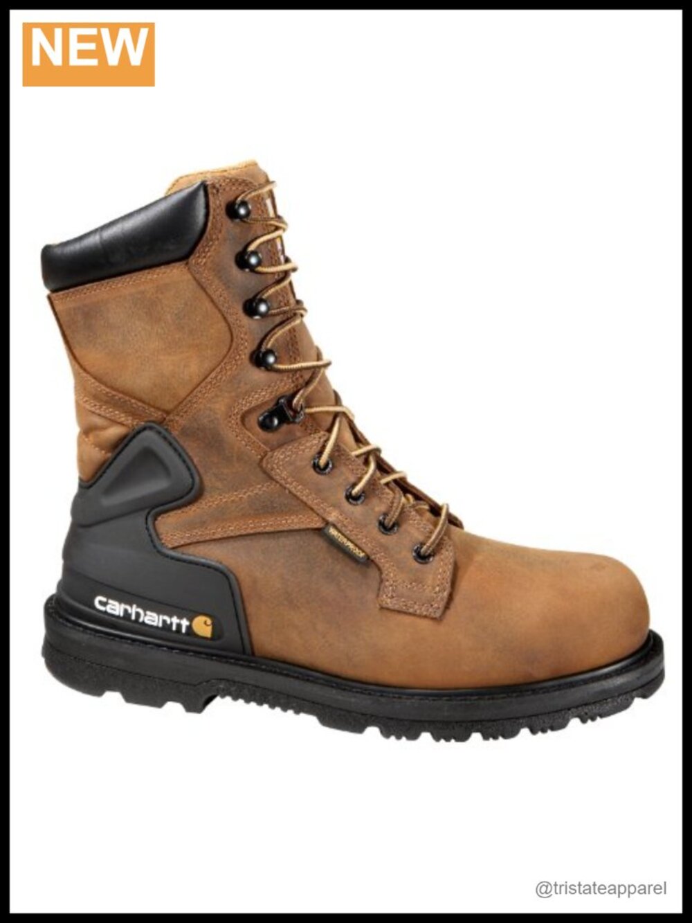 Waterproof Steel Toe Work Boot Leather 8-Inch ASTM Safety Boot